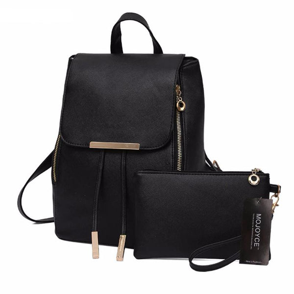 Ladies Leather School Backpack