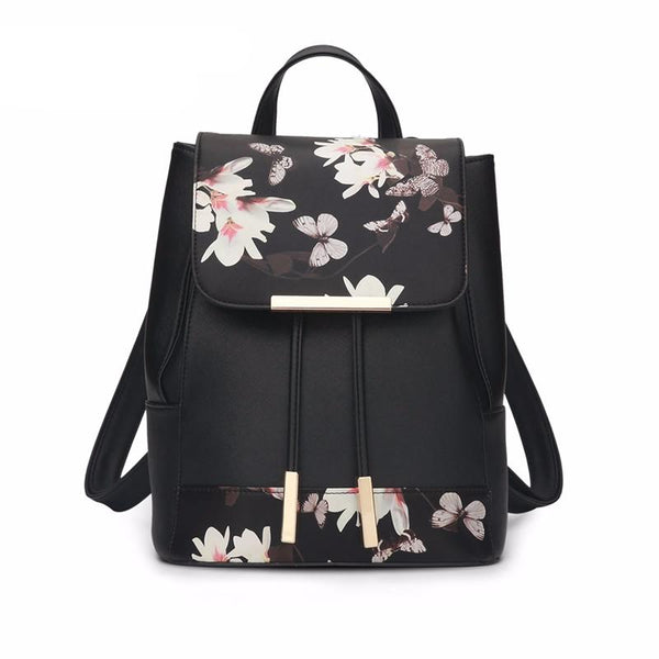 Flower  Drawstring Backpack