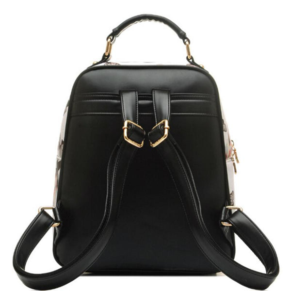Flower-Printed Women School Bags
