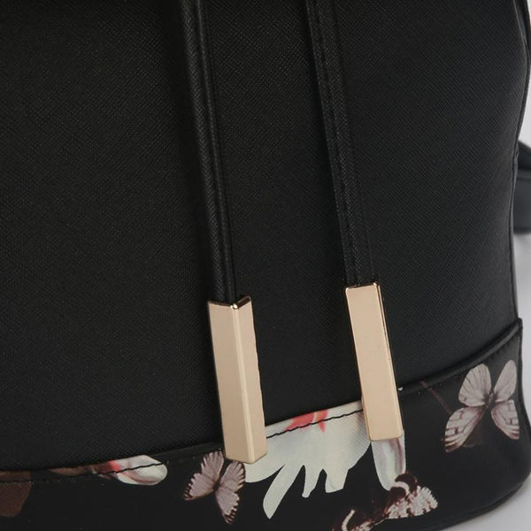 Flower  Drawstring Backpack