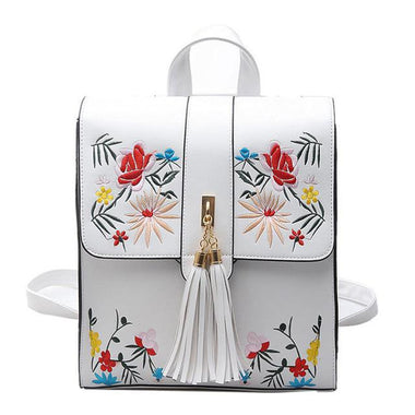Luxury Flower Embroidery Backpack