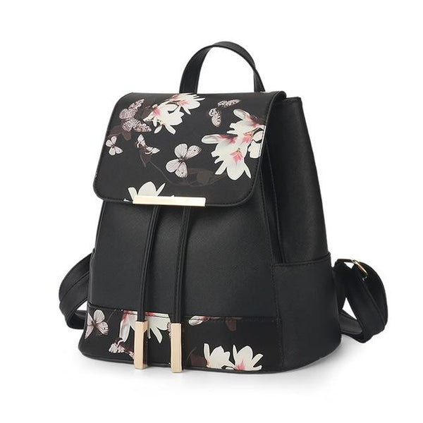 Flower  Drawstring Backpack