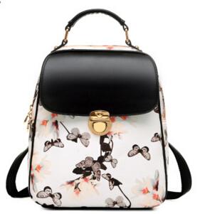 Flower-Printed Women School Bags